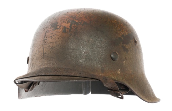 WWII GERMAN M42 NORMANDY CAMO COMBAT HELMET