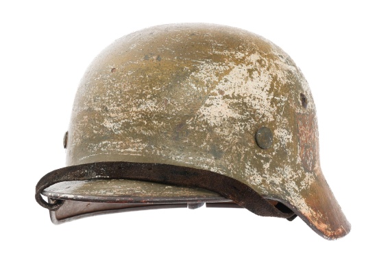 WWII GERMAN HEER M35 DD CAMO COMBAT HELMET