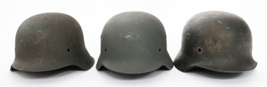 WWII GERMAN M35, M40 & M42 HELMET SHELLS & LINERS