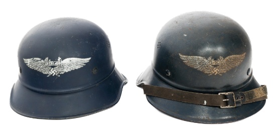 WWII GERMAN LUFTSCHUTZ M38 GLADIATOR HELMETS