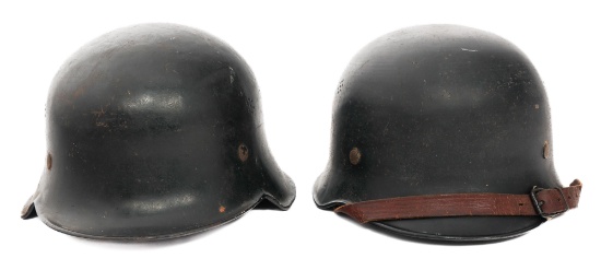 WWII GERMAN POLICE HELMETS