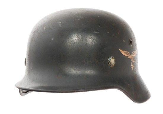 WWII GERMAN LUFTWAFFE SD M35 COMBAT HELMET