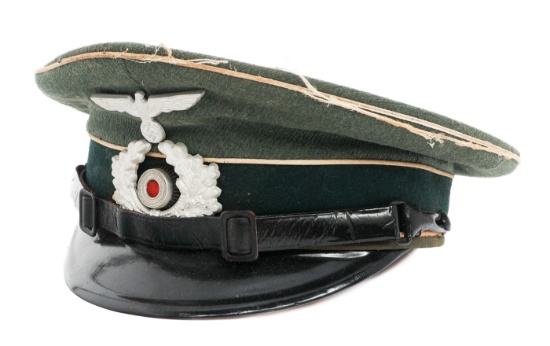 WWII GERMAN HEER INFANTRY NCO VISOR CAP
