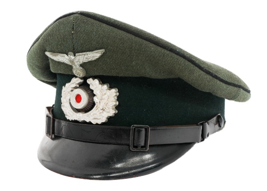 WWII GERMAN HEER ENGINEER NCO VISOR CAP