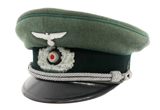 WWII GERMAN HEER ADMINISTRATION OFFICER VISOR CAP