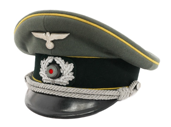 WWII GERMAN HEER CAVALRY OFFICER VISOR CAP