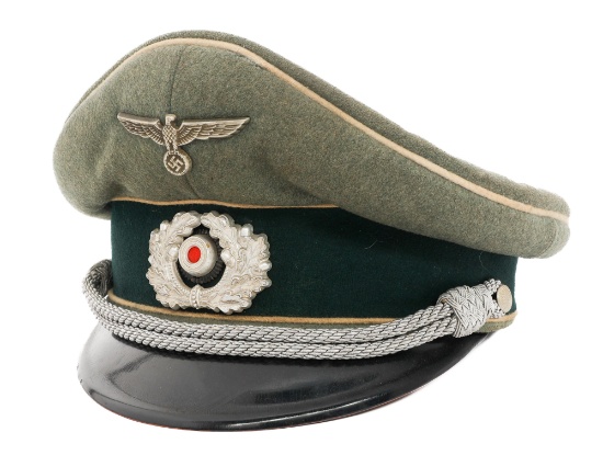 WWII GERMAN HEER INFANTRY OFFICER VISOR CAP