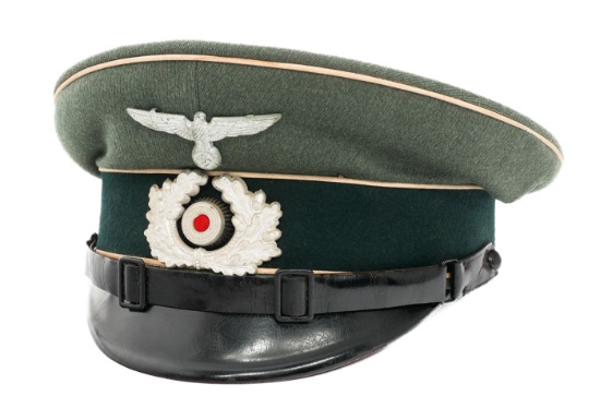 WWII GERMAN HEER INFANTRY NCO VISOR CAP