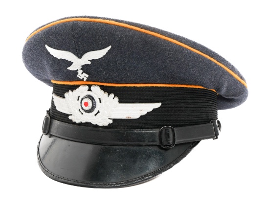 WWII GERMAN LUFTWAFFE AVIATION NCO VISOR CAP