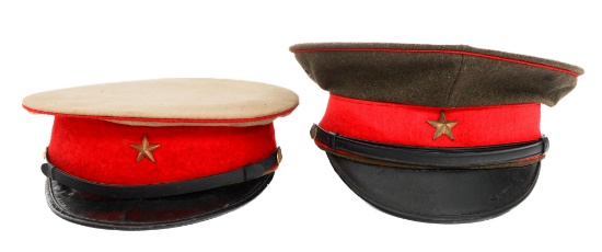 WWII IMPERIAL JAPANESE ARMY OFFICER VISOR CAPS