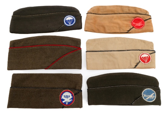 WWII US AIRBORNE & PARATROOPER OVERSEAS CAPS