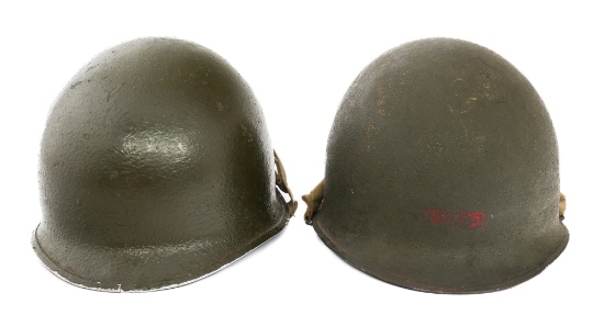 WWII US ARMY M1 COMBAT HELMETS