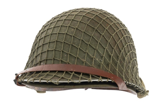 WWII US ARMY NCO M1 COMBAT HELMET by SCHLUETER