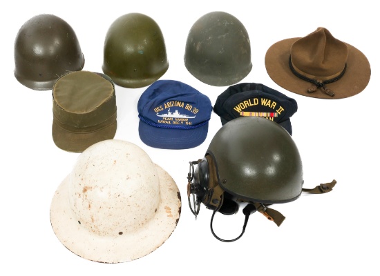 WWII - COLD WAR US DH-132 CVC HELMET & HEADGEAR