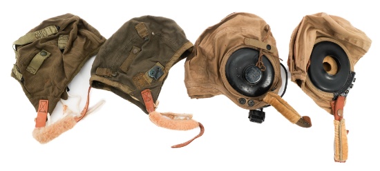 WWII USAAF A-9 & AN-H-15 FLIGHT HELMETS