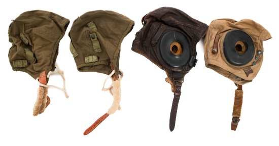 WWII USAAF AN-H-15, A-9 & A-11 FLIGHT HELMETS