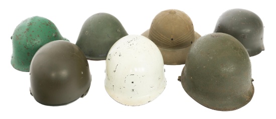 WWII - COLD WAR WORLD MILITARY HELMETS