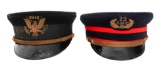 US ARMY & OHIO NG M1902 OFFICER VISOR CAPS