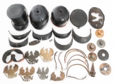 IMPERIAL GERMAN PICKELHAUBE & SHAKO ASSORTED PARTS