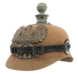 WWI GERMAN ERSATZ ARTILLERY EM PICKELHAUBE