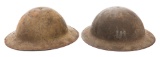 WWI US AEF 35th DIVISION M1917 DOUGHBOY HELMETS