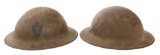 WWI US AEF 35th & 36th DIVISIONS M1917 HELMETS