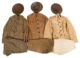 WWI US AEF M1917 HELMETS & UNIFORM ITEMS