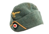 WWII GERMAN KRIEGSMARINE COASTAL ART. OVERSEAS CAP
