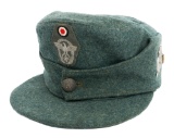 WWII GERMAN MOUNTAIN TROOP POLICE M43 FIELD CAP