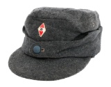 WWII GERMAN HITLER YOUTH FLAK HELPER'S FIELD CAP