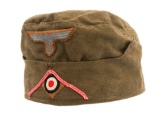 WWII GERMAN DAK PANZER TROPICAL OVERSEAS CAP