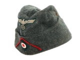 WWII GERMAN ARTILLERY EM/NCO M34 OVERSEAS CAP