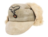 WWII GERMAN LUFTWAFFE WINTER FUR CAP