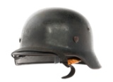 WWII GERMAN WAFFEN SS M40 SINGLE DECAL HELMET