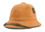 WWII GERMAN HEER 1ST PATTERN TROPICAL PITH HELMET