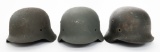 WWII GERMAN M35, M40 & M42 HELMET SHELLS & LINERS
