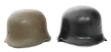 WWII GERMAN FIRE POLICE HELMETS