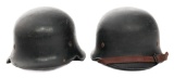 WWII GERMAN POLICE HELMETS