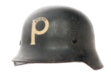 WWII GERMAN FIRE POLICE PFAFF SECURITY M34 HELMET