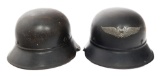 WWII GERMAN GLADIATOR & LUFTSCHUTZ HELMETS