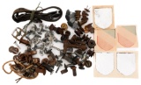 WWII GERMAN COMBAT & FALLSCHIRMJAGER HELMET PARTS