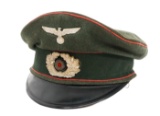 WWII GERMAN HEER ARTILLERY OFFICER VISOR CAP