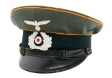 WWII GERMAN HEER SIGNALS NCO VISOR CAP