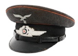 WWII GERMAN LUFTWAFFE SIGNALS NCO VISOR CAP