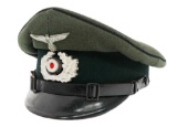 WWII GERMAN HEER ENGINEER NCO VISOR CAP
