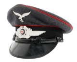 WWII GERMAN LUFTWAFFE FLAK ARTILLERY NCO VISOR CAP