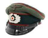 WWII GERMAN HEER ARTILLERY NCO VISOR CAP