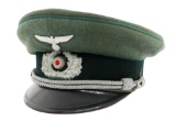 WWII GERMAN HEER ADMINISTRATION OFFICER VISOR CAP