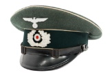 WWII GERMAN HEER INFANTRY NCO VISOR CAP