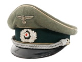 WWII GERMAN HEER INFANTRY OFFICER VISOR CAP